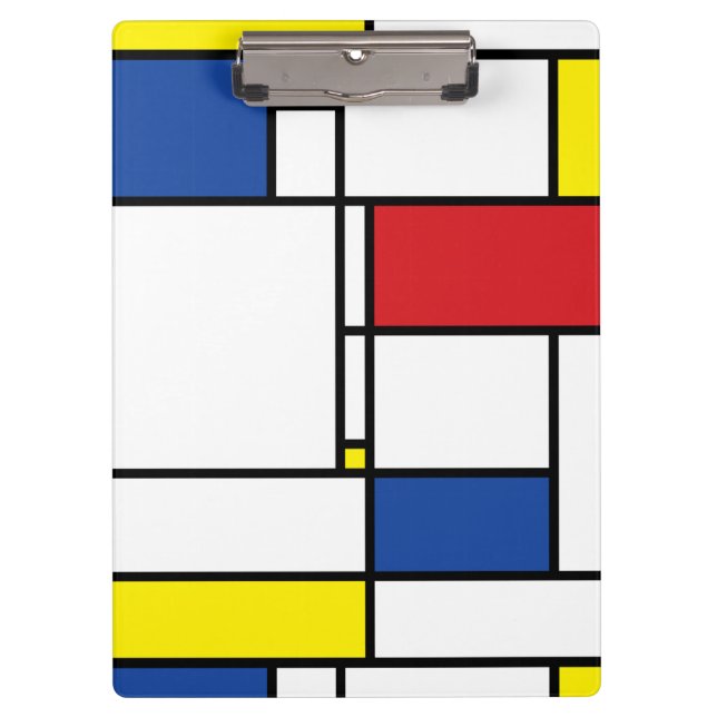 Pranchetas Mondrian Minimalist Geométrico De Stijl Modern Art (Frente)