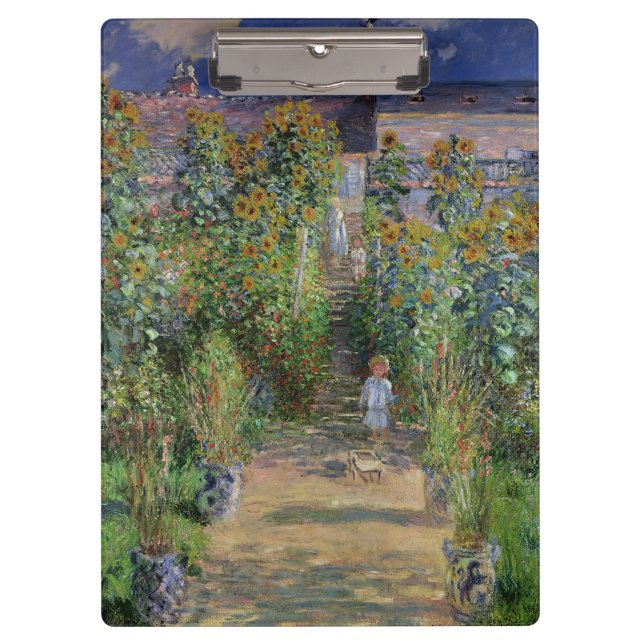 Pranchetas Monet Garden Vetheuil Impressionim Pintura (Frente)