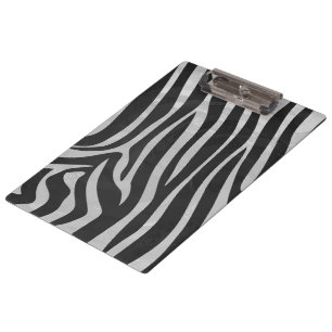 Pranchetas Monograma de Cinzas Negra Zebra e Leve