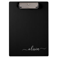 Monograma Elegante Moderno e Branco Negro