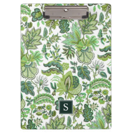 Pranchetas Monograma Floral do Green Boho Vintage