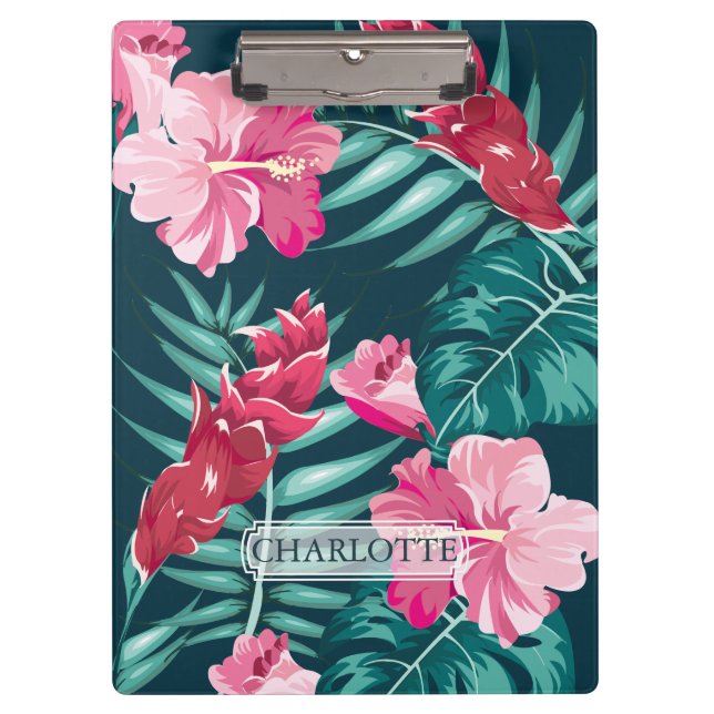 Pranchetas Monograma floral exótico (Frente)