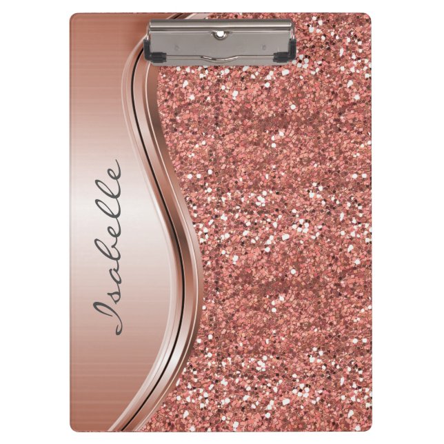 Pranchetas Monograma Personalizado de Bling de Gama Sparkle r (Frente)