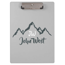 Pranchetas Monograma personalizável de cadeia montanhosa dese