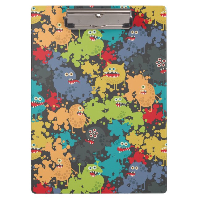 Pranchetas Monstros engraçados fofos (Frente)