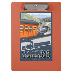 Pranchetas Montagem Washington, estrada de ferro nova de