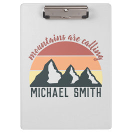 Pranchetas Montanhas de pastel de safra chamam cinza de monog