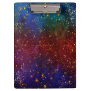 Pranchetas Moody Ombre Psicodélico Grunge Dourado Stardust