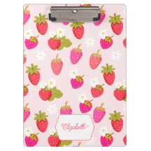 Morangueiro Personalizado Rosa Fofo Cottagecore