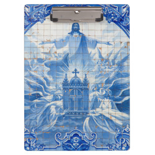 Pranchetas Mosaico de azulejo azul de Jesus, Portugal