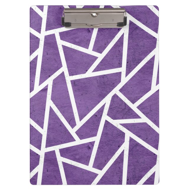 Pranchetas Mosaico roxo e branco (Frente)