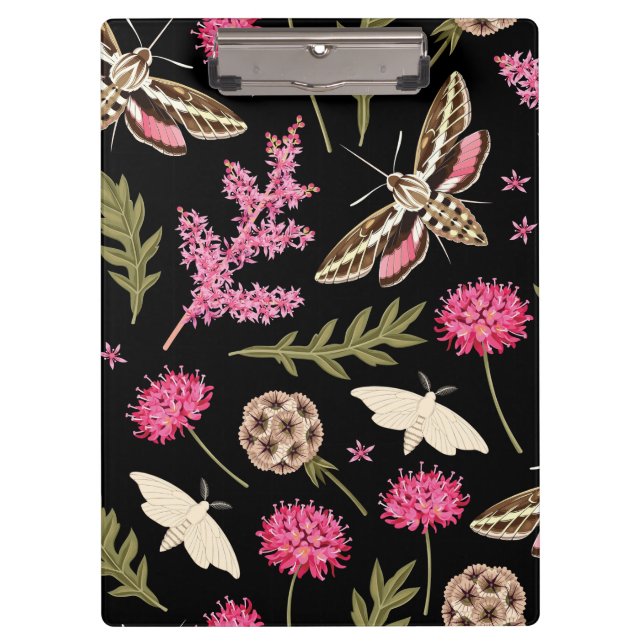 Pranchetas Moth Floral Rosa | Moth Clipboard (Frente)