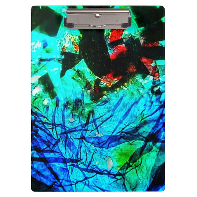 Pranchetas Motif de plástico do reciclado azul da área de tra (Frente)