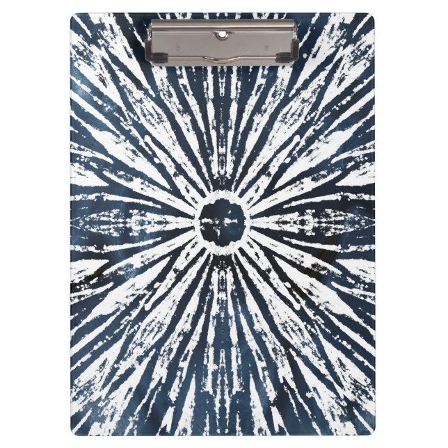 Pranchetas Motif Radial de Tinta Indigo (Frente)