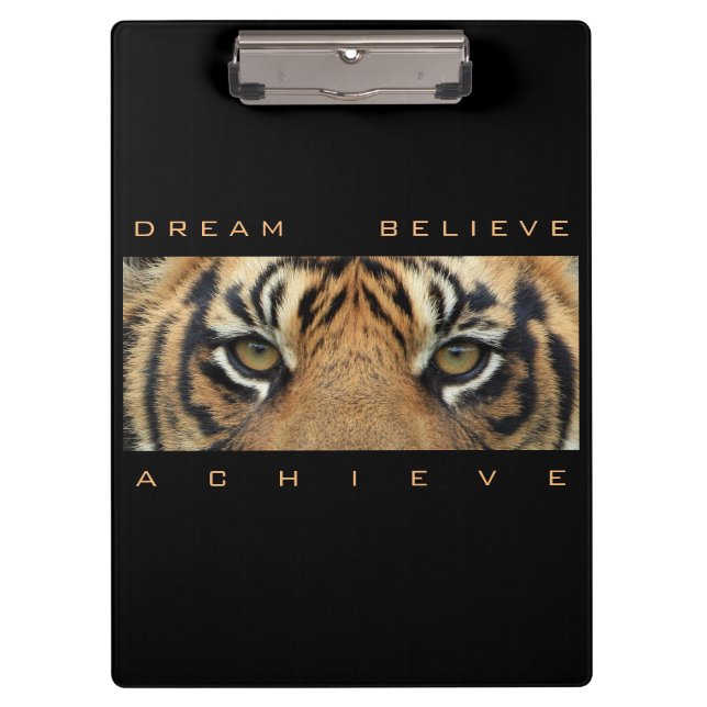 Pranchetas Motivação Modelo Tiger Animal Moderno (Frente)