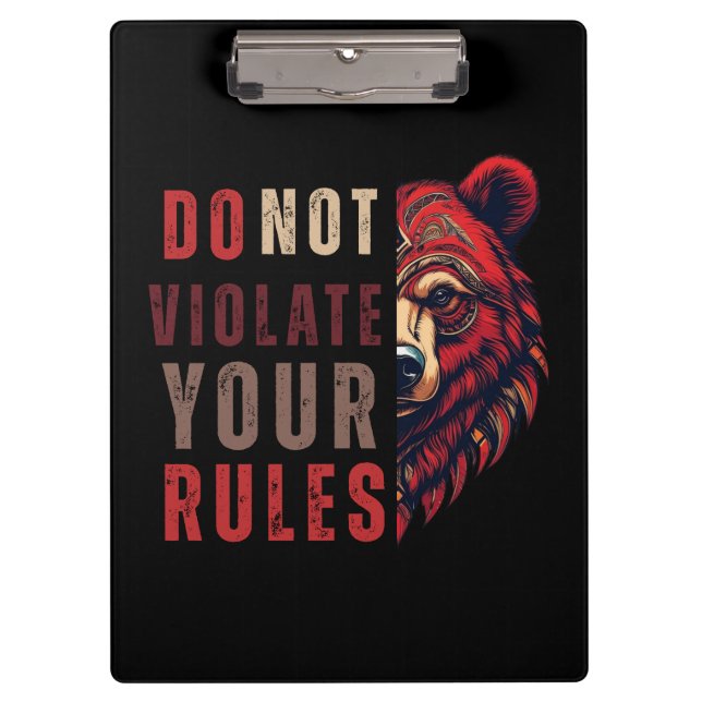 Pranchetas Motivação | Próximo modo de pensar | Urso (Frente)