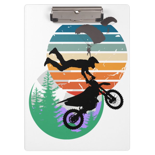 Pranchetas Motocicleta, paraquedas e ao ar livre (Frente)