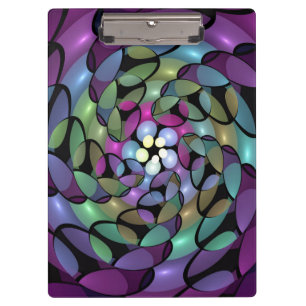 Pranchetas Movimentos Coloridos Abstrato Trippy Fractal Art