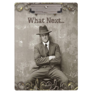 Pranchetas Mugshot do vintage "que" homem engraçado seguinte
