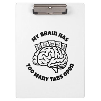 Pranchetas Muitas Abas – Portapapel Engraçado para Pensadores