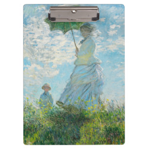 Pranchetas Mulher com Parasol Claude Monet