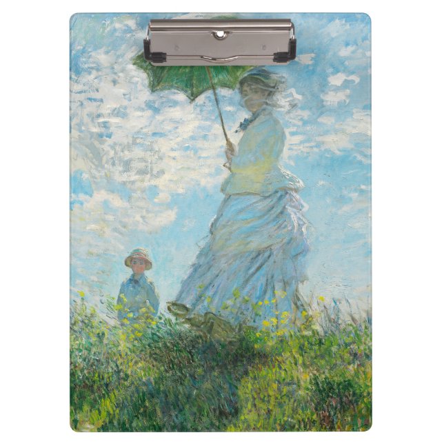 Pranchetas Mulher com Parasol Claude Monet (Frente)