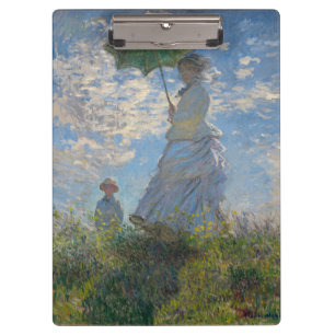 Pranchetas Mulher com um Guarda-Sol de Claude Monet Arte Fino