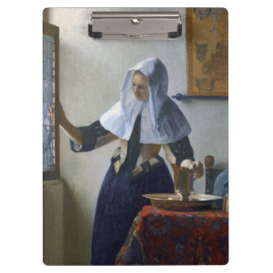 Pranchetas Mulher com um jarro de água por Johannes Vermeer
