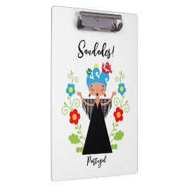 Pranchetas Mulher fada cantora de caravela portuguesa