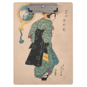 Pranchetas Mulher Kimono japonesa: Ukiyo-e Woodblock Impressã