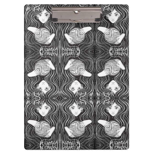 Pranchetas Mulher Witchy Black and White (Frente)