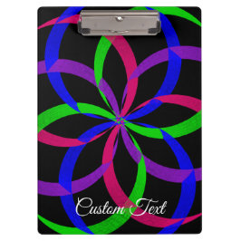 Pranchetas Multi Color Figure 8 Geometric Clipboard