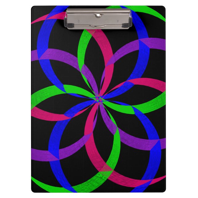 Pranchetas Multi Color Figure 8 Geometric Clipboard (Frente)