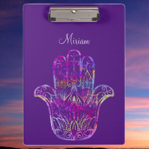 Pranchetas Multicolor Filigree Hamsa