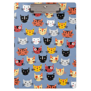 Pranchetas Múltiplos Gatos de Gatinho Azul Padrão