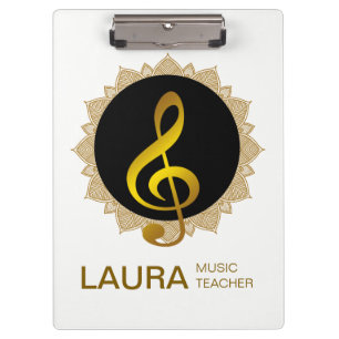 Pranchetas Músico Professor Dourado Piano Keyboard Músico DJ