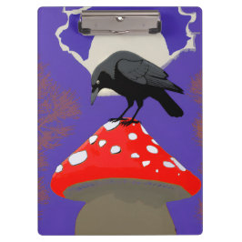 Pranchetas 🖤 Mystical Raven Clipboard