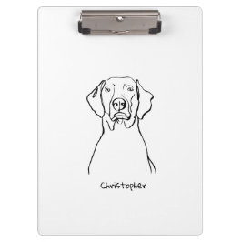 Pranchetas Na moda Weimaraner: Seu Texto, Seu Estilo