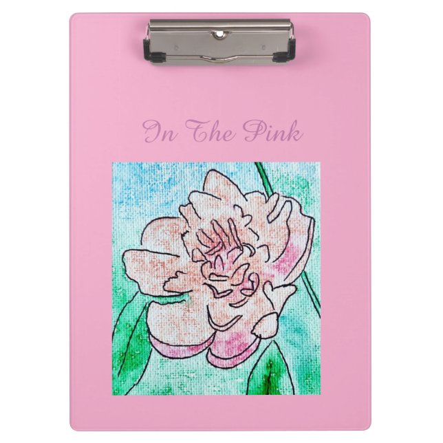 Pranchetas Na Pink Peony   (Frente)