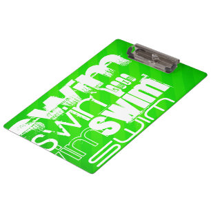 Pranchetas Natação; Gamas Verdes Neon