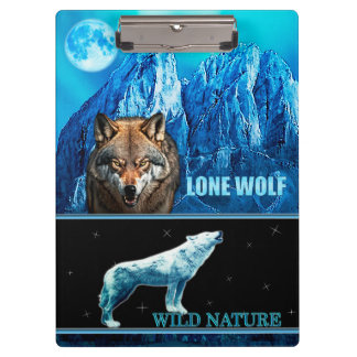 Pranchetas NATUREZA SELVAGEM. Coleção de design WOLF LONE