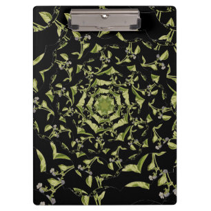 Pranchetas Natureza verde e negra hipnose fractal