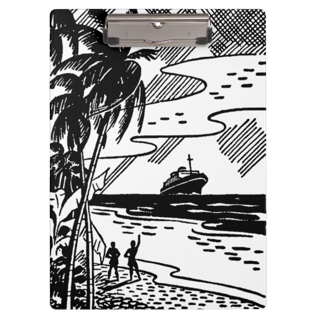 Pranchetas Navio de cruzeiro retrô (Frente)