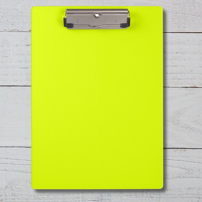 Pranchetas Neon Chartreuse Sólido Cor | Cor da tendência (Criador carregado)