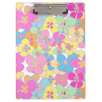 Neon Retro Floral Rosa