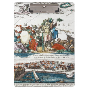 PRANCHETAS NEW AMSTERDAM, 1673