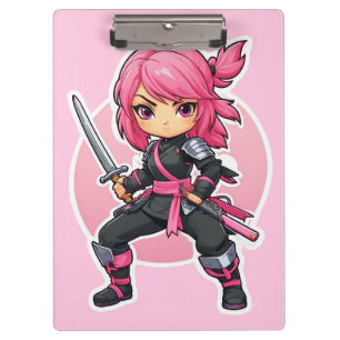 Pranchetas Ninja Girl Rosa