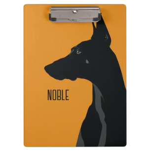 Pranchetas Noble Black Doberman