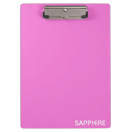 Pranchetas Nome da cor rosa de apphire