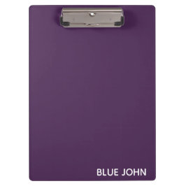Pranchetas Nome de cor azul John púrpura